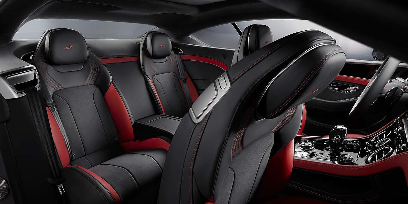 Bentley Kaohsiung Bentley Continental GT S coupe in Beluga black and Hotspur red hide with S emblem stitching