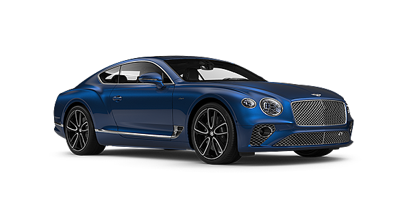 Bentley Kaohsiung Bentley GT Azure coupe in Sequin Blue paint front 34